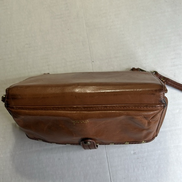 THE SAC BROWN LEATHER WALLET WITH GILD ACCENTS CLUTCH - Picture 11 of 16